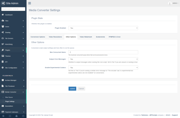 Settings Other Options